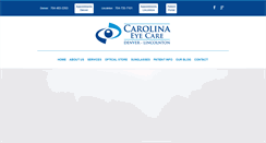 Desktop Screenshot of carolinaeyecarenc.com