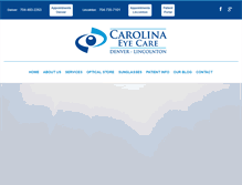 Tablet Screenshot of carolinaeyecarenc.com
